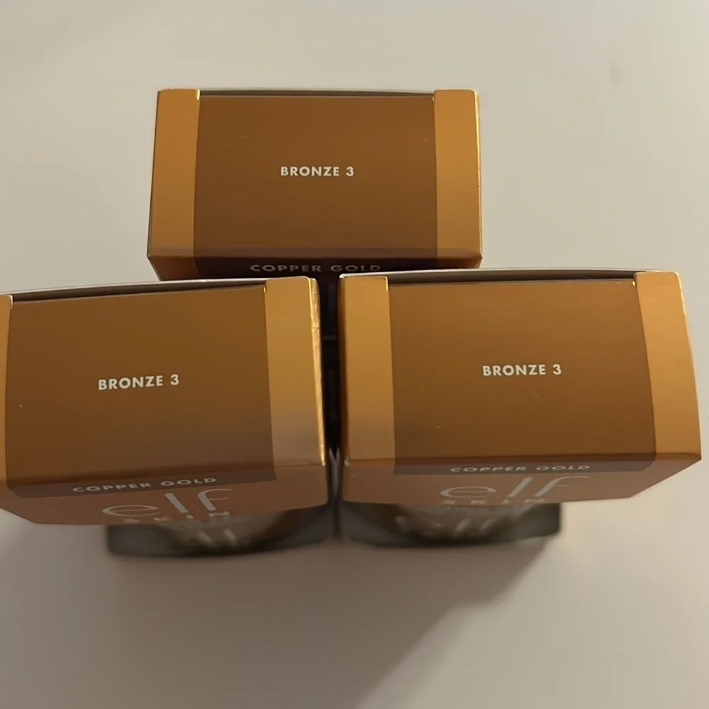 e.l.f. Cosmetics Bronzing Drops BRONZE 3 - COPPER GOLD (LOT OF 3)  NEW